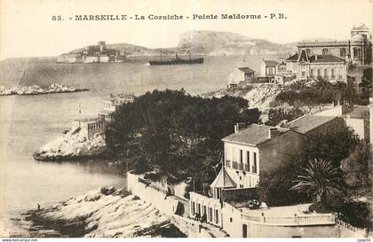 CPA Marseille La Corniche Pointe Maldorme