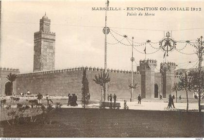 CPA Marseille Exposition Coloniale 1922 Palais du Maroc