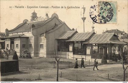 Marseille CPA Exposition coloniale 1906 Pavillon de la cocinchine