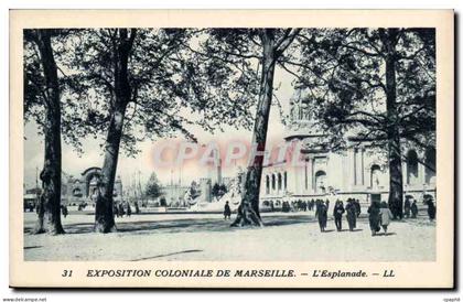 Marseille - Exposition Coloniale 1922 - L'Esplanade CPA