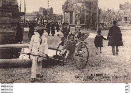 Marseille - Expositions Coloniales 1922 - Promenade pousse pousse