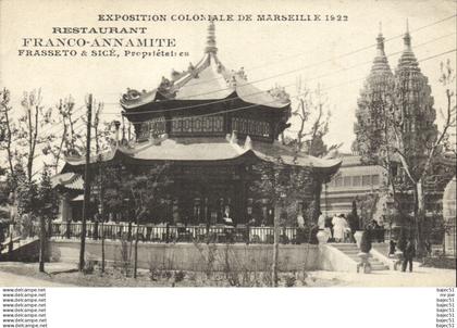Marseille - Expositions Coloniales 1922 - Restaurant Franco Annamite