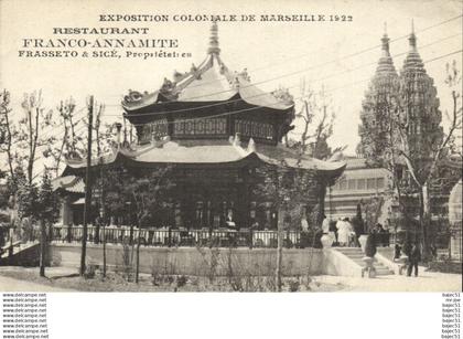 Marseille - Expositions Coloniales 1922 - Restaurant Franco Annamite