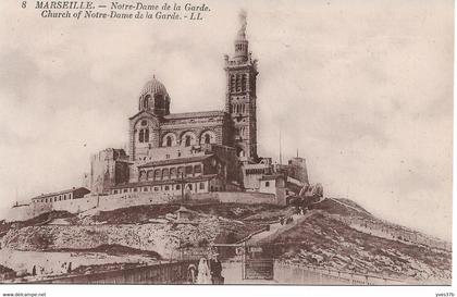 MARSEILLE - Notre-Dame de la Garde (verso PUB "FRANOU")