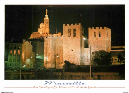 13 - Marseille - Abbaye Saint Victor - Vue de Nuit - CPM - Voir Scans Recto-Verso