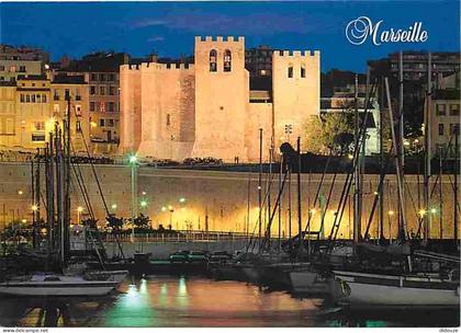 13 - Marseille - Abbaye Saint Victor - Vue de Nuit - CPM - Voir Scans Recto-Verso