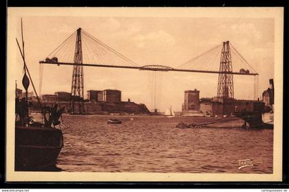 CPA Marseille, Le Sortie du Vieux Port et le Pont Transbordeur