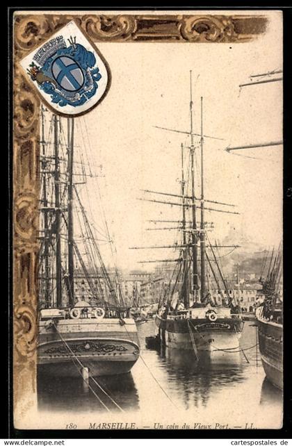 CPA Marseille, Un coin du Vieux Port