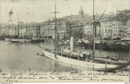 CPA Marseille Un coin du vieux port