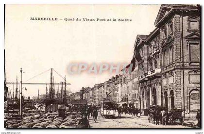 Marseille - Quai du Vieux Port et la Mairie - CPA