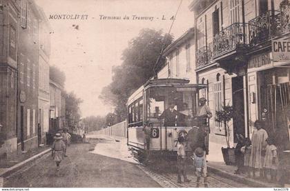 13 / MARSEILLE /  MONTOLIVET / TERMINUS DU TRAMWAY / RARE ET TRES BEAU PLAN TRAMWAY