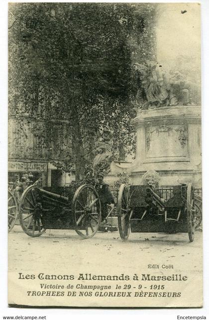 CPA - Carte Postale - France - Marseille - Les Canons Allemands à Marseille  - 1915 (I15757)