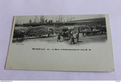 marseille - le quai d'embarquement des M. M.