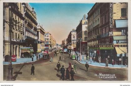 (1164) AK Marseille, Canebiere, vor 1945