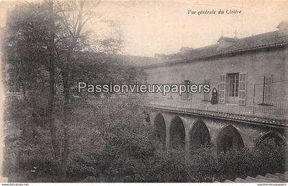 MARSEILLE MONASTERE DE LA VISITATION DE LA BLANCARDE  VUE GENERALE DU CLOITRE