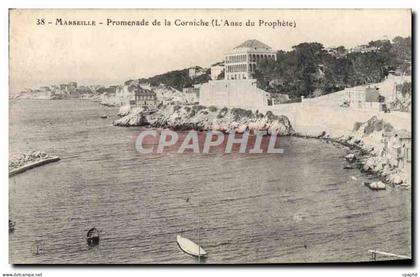 CPA Marseille Promenade de la Corniche (L'Anse du Prophete)
