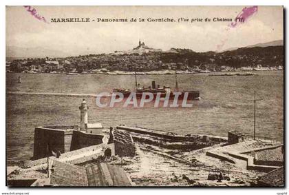 Marseille CPA Panorama de la corniche