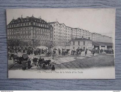 CPA Marseille(13) place de la Joliette et les docks