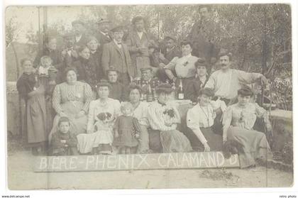 CPa 13 BdR Marseille la Valentine (?) , carte-photo Bière Phénix Calamand (?)