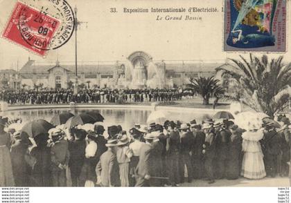 Marseille - Expositions d'électricité - Le grand bassin