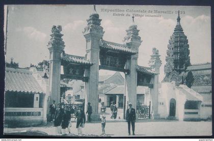 13 Marseille - Exposition Coloniale de Marseille 1922: Entrée du Village annamite