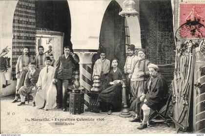 Marseille CPA Exposition coloniale 1906 Bazar arabe