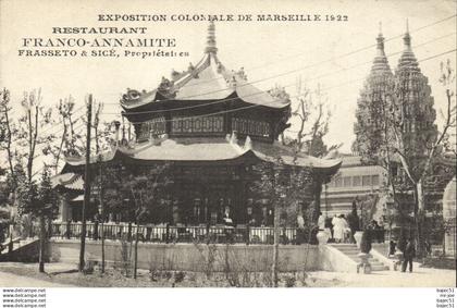 Marseille - Expositions Coloniales 1922 - Restaurant Franco Annamite