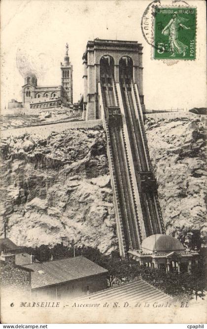Marseille - Ascenseur de Notre Dame de La Garde