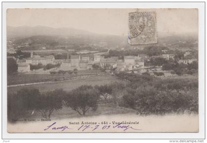 13 BOUCHES DU RHONE - MARSEILLE Saint-Antoine, vue générale (voir descriptif)