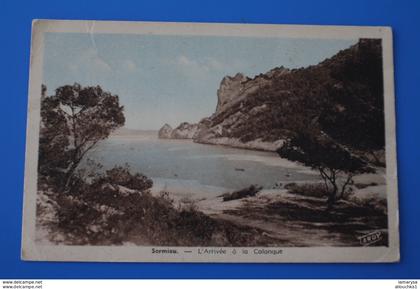 CPA SORMIOU ENTRÉE ARRIVÉE A LA CALANQUE MARSEILLE-Carte Postale [13] Bouches-du-Rhône-edit Tardy