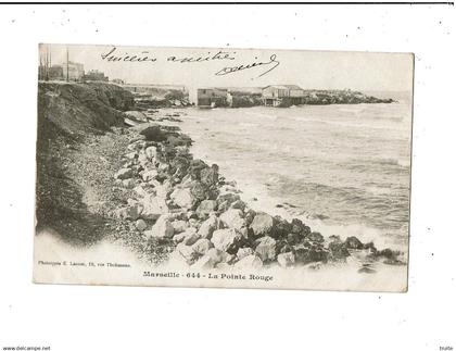 MARSEILLE LA POINTE ROUGE ( CARTE PRECURSEUR )