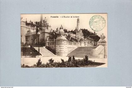 Marseille  (13) : l'escalier de la Gare