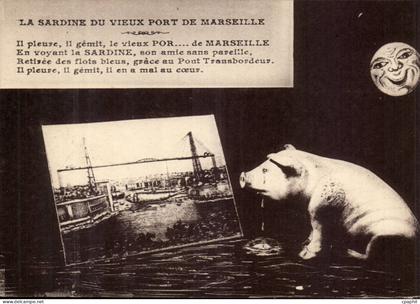 Marseille CPA La sardine du vieux port de Marseille (cochon pig)