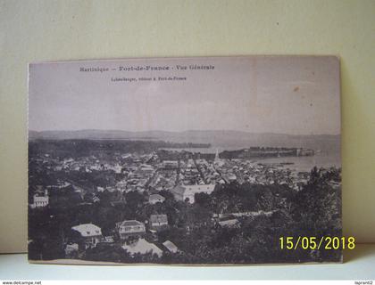 FORT-DE-FRANCE (MARTINIQUE) VUE GENERALE.