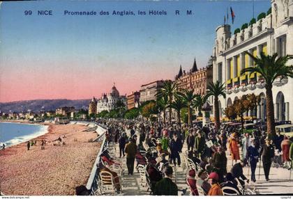 CPA Nice Promenade Des Anglais Les Hotels