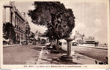 CPA Nice Le Palais De La Mediterranee Et La Jetee Promenade