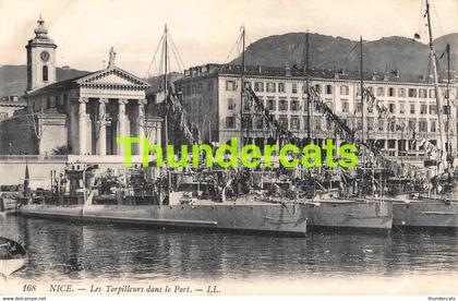 CPA 06 NICE LES TORPILLEURS DANS LE PORT
