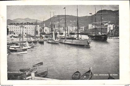 CPA Nice Interieur Du Port Bateau