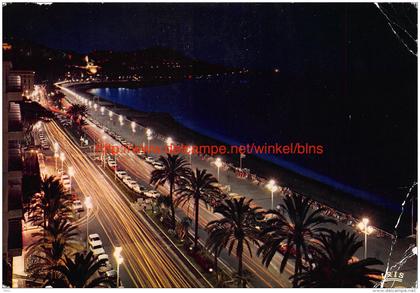 1976 La Promenade des Anglais la nuit Nice