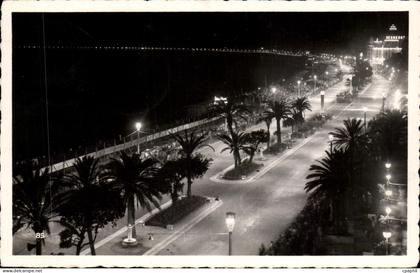 CPA Nice Promenade des Anglais la Nuit