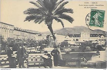 CPA Nice Les Nouveaux Jardins et le Casino