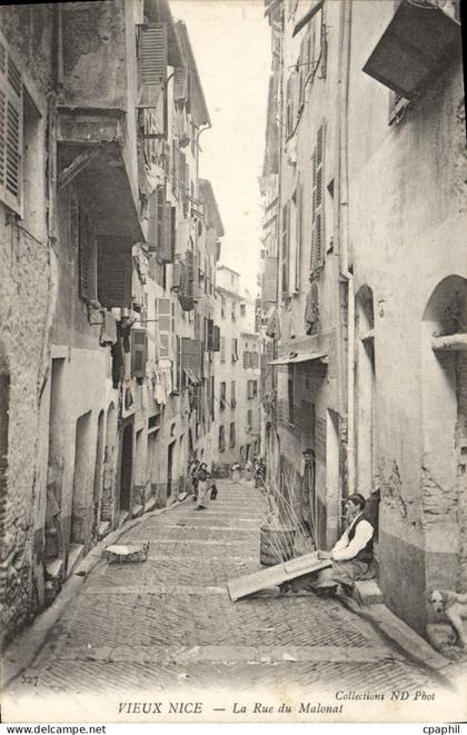 CPA Vieux Nice La Rue du Malonat