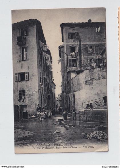 VIEUX NICE  LA RUE PROVIDENCE  PLACE SAINTE CLAIRE