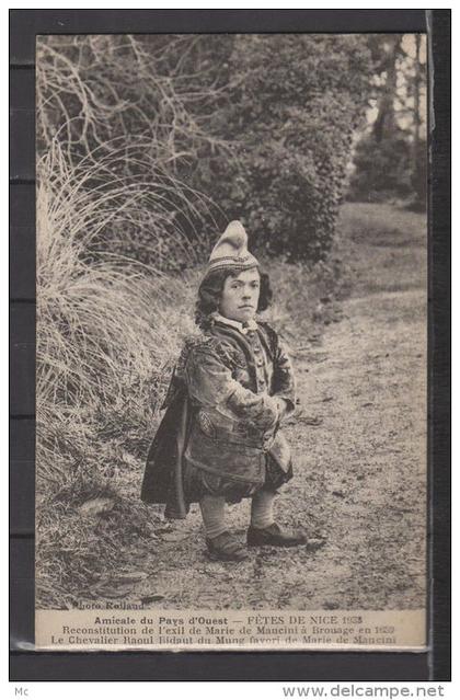06 - Fêtes de Nice 1933 - Amicale du Pays d'Ouest - Reconstitution de l'exile de Marie de Mancini ....