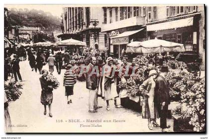 CPA Nice Le Marche Aux Fleurs Cours Saleya