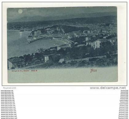 carte de nice  ( effet de nuit )