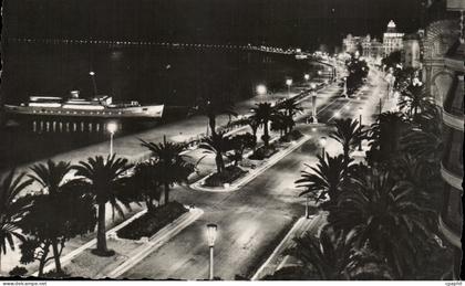 CPA Nice La Nuit Promenade en Mer
