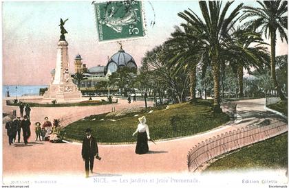 CPA  Carte Postale France-Nice Les Jardins et Jetée promenade  VM48693ok