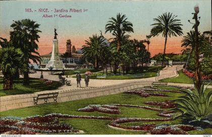 CPA Nice Jardins Albert 1er