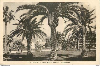 CPA Nice Jardins Albert I Palmiers